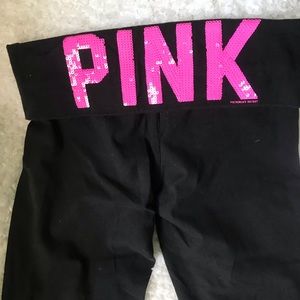 Pink yoga leggings